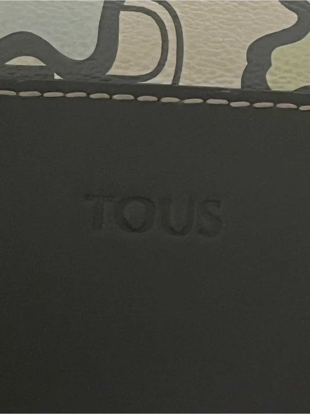 Tous Mint, Aqua & Brown Patterned Tote Bag